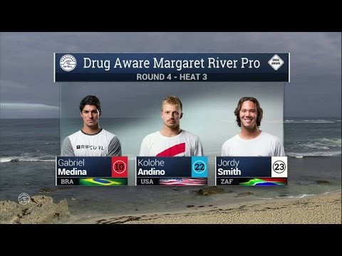 2016 Drug Aware Margaret River Pro: Round 4, Heat 3 Video