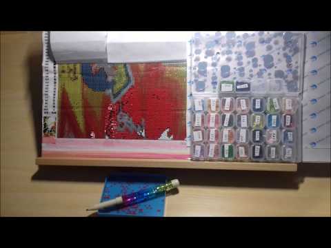 DiamondPainting -Unboxing- Das erste mal Painten auf Tischstaffelei