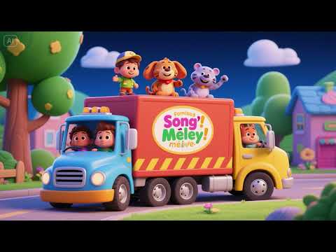 Animal Friends’ Truck Song Medley | Nursery Rhymes & Kids Songs