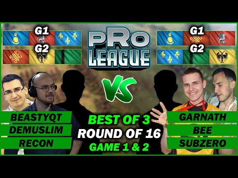 Age of Empires 4 - 3D! Clan vs Beasty's Straelboraaaas - Pro League 3 vs 3 - Game 1 & 2