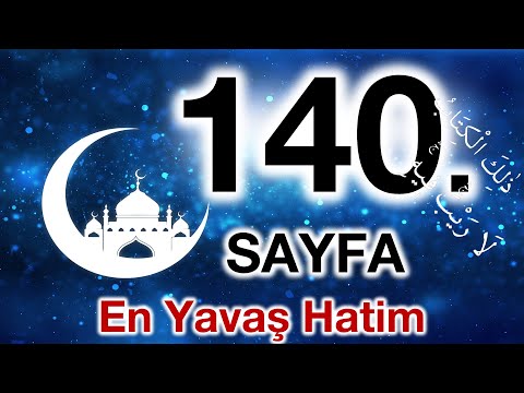 Kuran 140. sayfa / Enam Suresi 14. sayfa / yavaş okuyuş 7. cüz 140. sayfa / ok takipli 140. sayfa