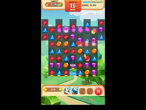 Jewel Match King Level 13 - Walkthrough ( No Booster )