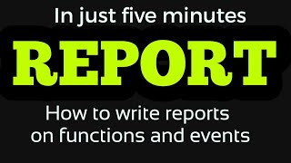 Report writing | Report writing class 12 | Report writing format