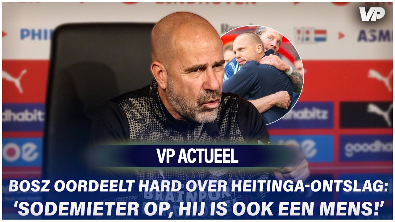 Bosz geraakt door Heitinga-ontslag: 'Jullie zijn daar verantwoordelijk voor'