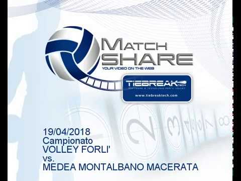CELANESE VOLLEY FORLI' - MEDEA MONTALBANO MACERATA 19/04/18 - Serie B
