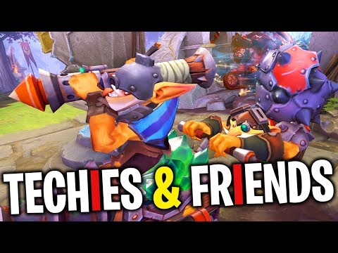 Techies & Friends - DotA 2 Funny Moments