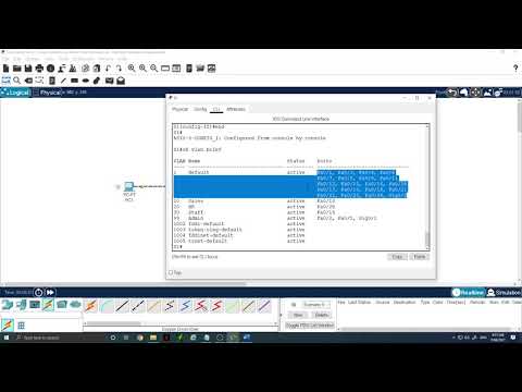 Cisco Netacad SRWE course - Lab VLAN and Trunking Configuration