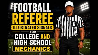 Football Referee Illustrated Signals for College and High School Mechanics