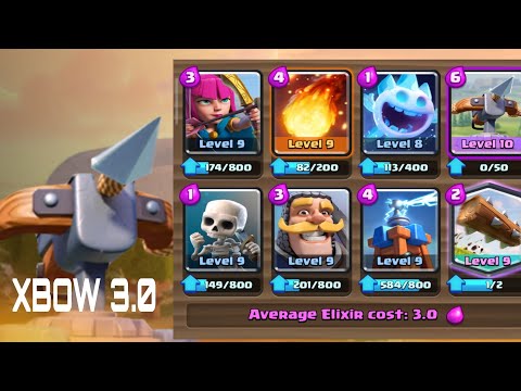 No damage taken   clash royale...3.0 xbow cycle.