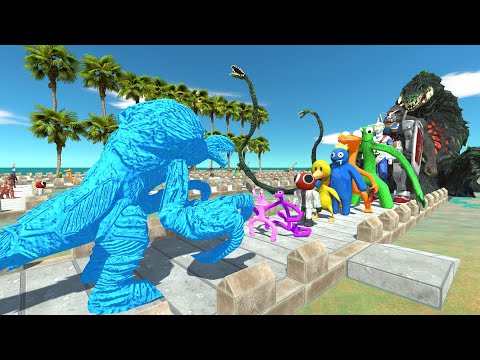 Orga Blue vs Biollante COCONUT DEATH RUN - Animal Revolt Battle Simulator