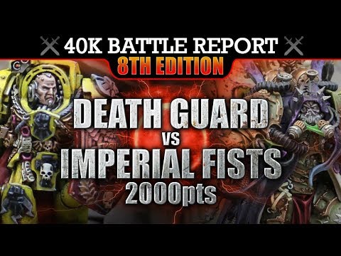 Death Guard vs Imperial Fists Warhammer 40,000 Battle Report 2000pts S7:E15 THE MIDDLE GROUND!
