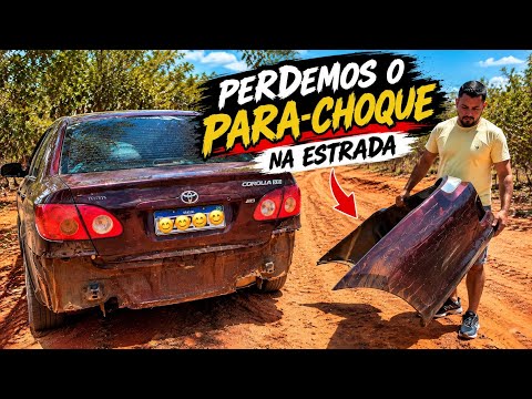 DEU RUIM NO AREIÃO! PERDEMOS O PARA-CHOQUE DO COROLLA ALTO ARAGUAIA - MT 