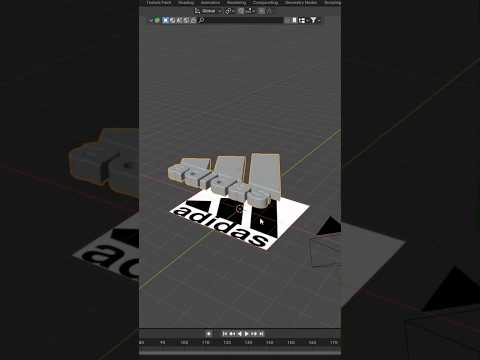 Из 2d картинки в 3d модель blender Тг в шапке! #blender #blender3d #3d #blendertips #блендер