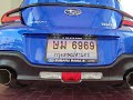 subaru brz zd8 cold start e85 hks front pipe x fujitsubo ar exhaust