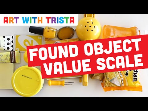 Found Object Value Scale Art Activity - Art With Trista