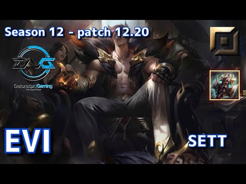 【JPサーバー/M1/VS Kazu】DFM Evi セト(Sett) VS DFM Kazu レネクトン(Renekton) TOP - Patch12.20 JP Ranked【LoL】