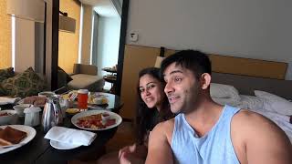 Dinakshi and Saranga on their honeymoon stay
