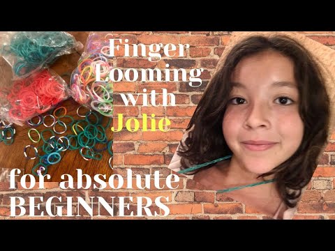 Jolie's Finger  Loom Rubber band Necklace for absolute BEGINNERS