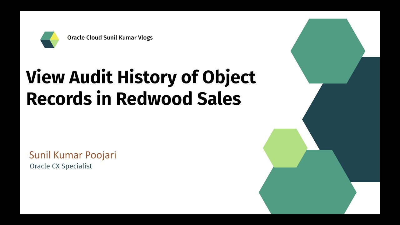 View Audit History of Object Records in Redwood Sales | Change History