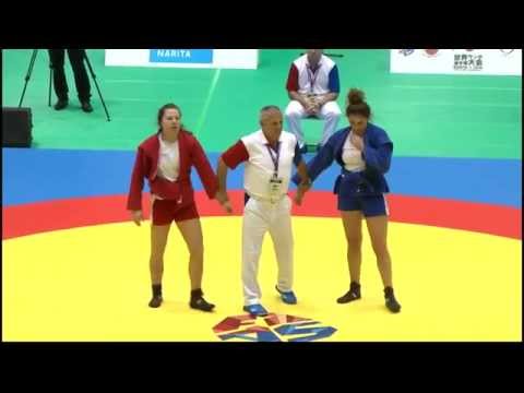 ALEKSEEVA Irina (RUS) vs ODZELASHVILI Nino (GEO) - World Sambo Championship 2014 in Japan
