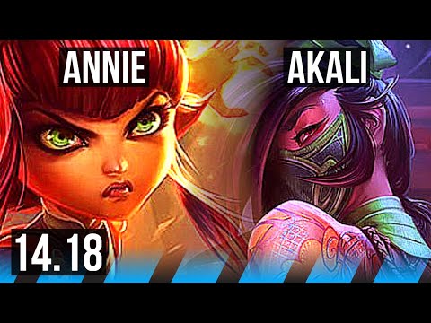 ANNIE vs AKALI (MID) | Rank 9 Annie, 7/4/16 | NA Challenger | 14.18