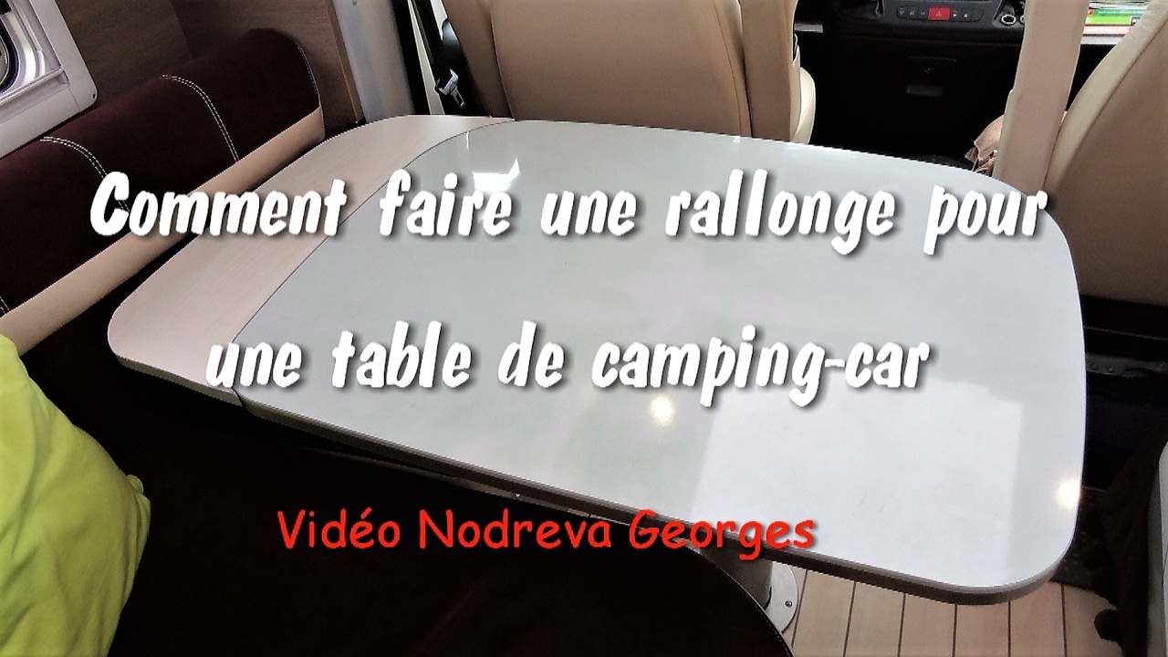 Comment faire une rallonge de table de camping car