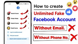 How to create facebook account without email or phone number