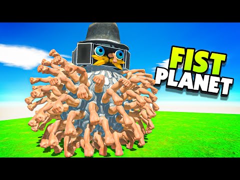 New FIST PLANET Unit Is HUGE BALL Of DESTRUCTION - Animal Battle Revolt Simulator