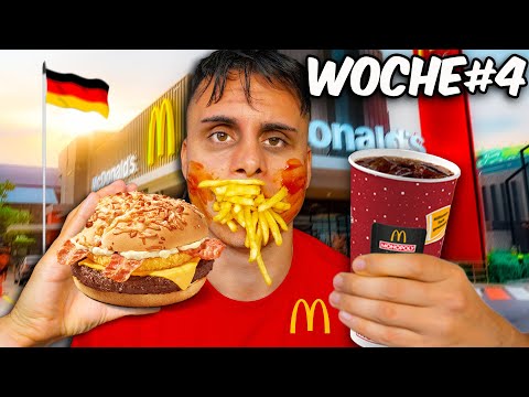 1 MONAT nur bei MCDONALDS ESSEN *Selbstexperiment* I McMathon Woche 4 in DEUTSCHLAND