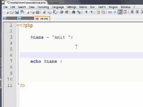 Php Tutorials Pt 4 String Variables