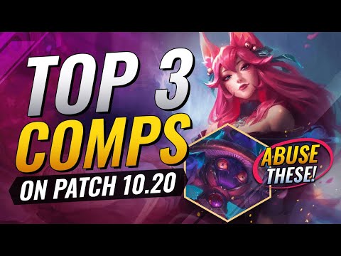 TOP 3 COMPS ON PATCH 10.20 - FREE ELO!!! - Teamfight Tactics