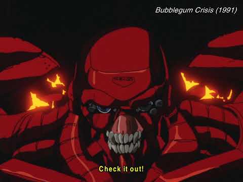 Bubblegum Crisis (1991) - Knight Sabers vs Super Boomer