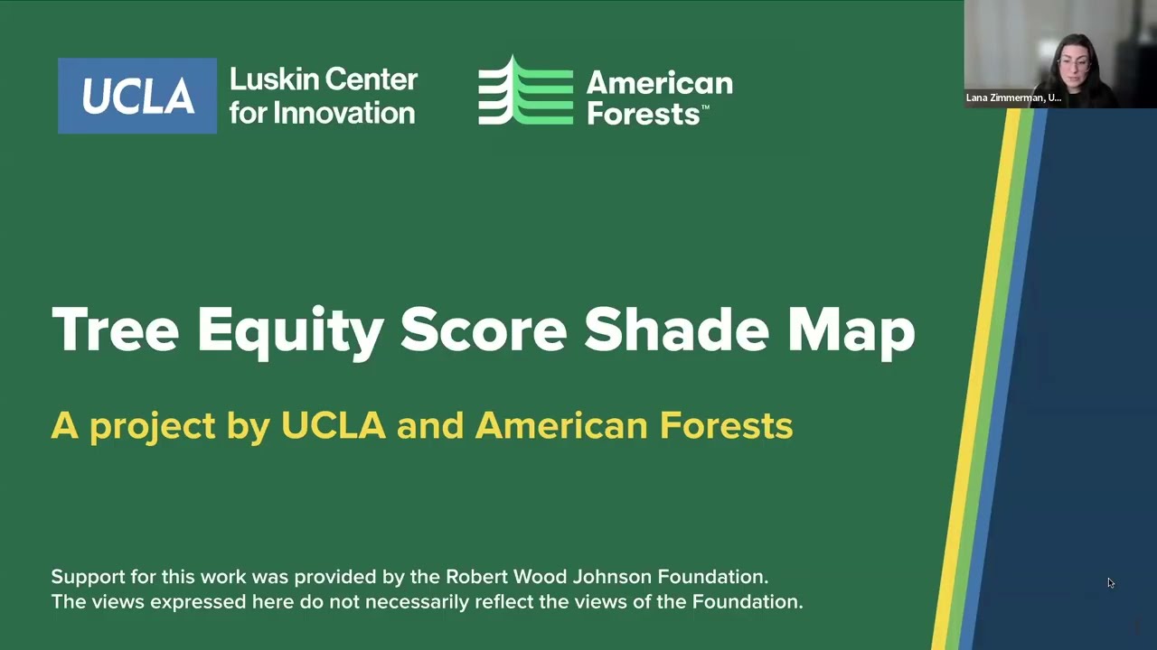 Webinar on new, national Shade Map