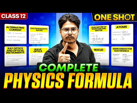 Class 12 Physics All Chapter-Wise Formulas in One Shot 🔥 | Complete Formula Revision by Rakshak Sir