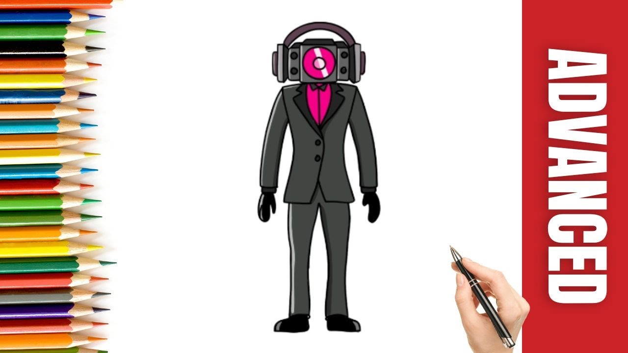 How to DRAW SPEAKER WOMAN - Skibidi Toilet for Kids