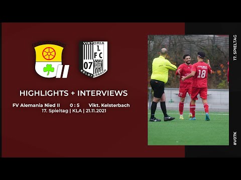 FV Alemania Nied II - Viktoria Kelsterbach | 17. Spieltag | Highlights + Interviews | 21.11.2021