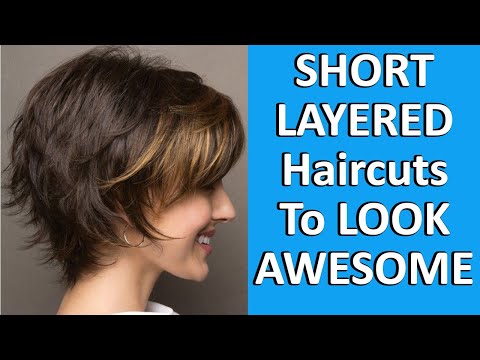 Back View Short Layered Hairstyles