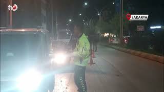 Alkollü Sürücü Polis Uygulamasını Görünce Otomobili Kaldırıma Çekti