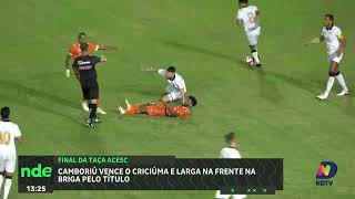 Camboriú vence o Criciúma e sai na frente na decisão