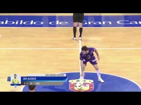 Gol de Javi Alonso (5-3) en el Gran Canaria - Jaén Paraíso Interior. J5, 1Div