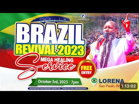 Brazil Revival 2023 | Mega Healing Service in Lorena, Sao Paulo | October 3, 2023