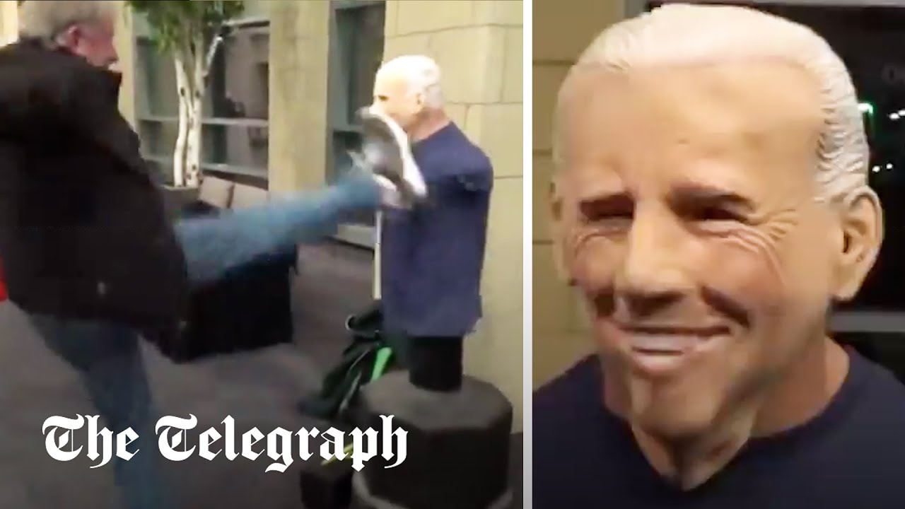 Watch: Joe Biden effigy attacked by Republicans