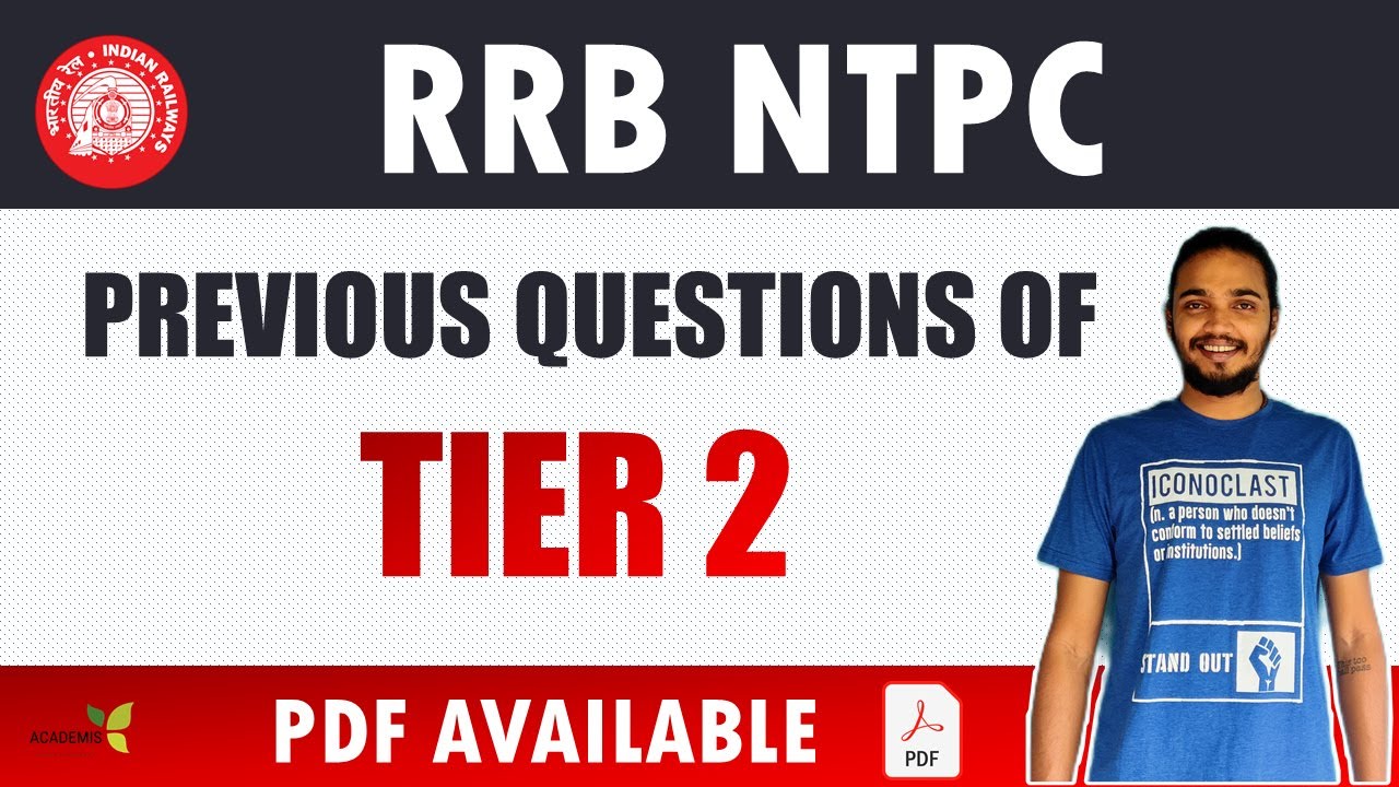 Watch video RRB NTPC TIER 2 Question Paper Discussion || NTPC Tier 2 Previous Questions Now RRB NTPC TIER 2 Question Paper Discussion || NTPC Tier 2 Previous Questions
