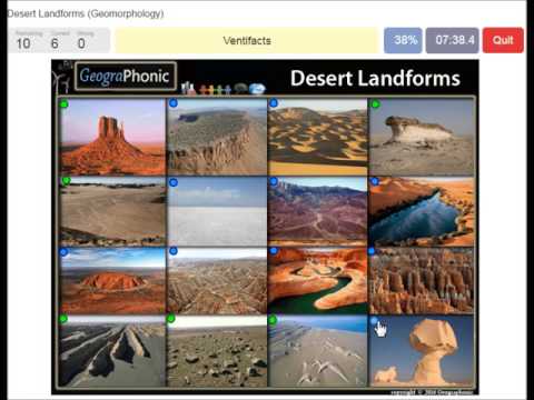 Shkretëtirë, gjeomorfologji në shkretëtirë