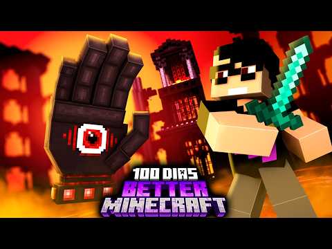 Sobrevivi 100 dias no BETTER MINECRAFT - O FILME