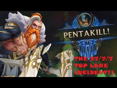[CHALLENGER SMURF] THE 27/7/7 TOP LANE INCIDENT!! DEFEAT????