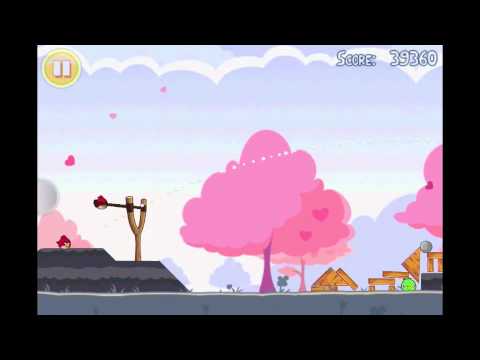 Angry Birds Seasons Hogs & Kisses 3 Star Walkthrough Level 8