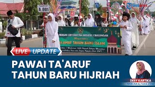 Suasana Ribuan Peserta di Bulungan Kaltara Ikuti Pawai Ta'aruf Menyambut Tahun Baru Hijriah 1466 H
