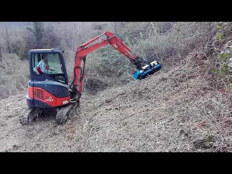 C4 A100 Testata Trinciante per miniescavatore - Mulcher Head for Mini-Excavator