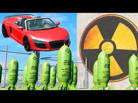 EXPERIMENT - Cars vs Nuclear Bombs #20 - BeamNG Drive | CrashTherapy